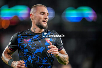 2023-10-03 - Nemanja Gudelj of Sevilla FC during the UEFA Champions League, Group B football match between PSV Eindhoven and Sevilla FC on October 3, 2023 at the Phillips Stadion in Eindhoven, Netherlands - FOOTBALL - CHAMPIONS LEAGUE - PSV EINDHOVEN V SEVILLA - UEFA CHAMPIONS LEAGUE - SOCCER