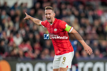 2023-10-03 - Luuk de Jong of PSV during the UEFA Champions League, Group B football match between PSV Eindhoven and Sevilla FC on October 3, 2023 at the Phillips Stadion in Eindhoven, Netherlands - FOOTBALL - CHAMPIONS LEAGUE - PSV EINDHOVEN V SEVILLA - UEFA CHAMPIONS LEAGUE - SOCCER