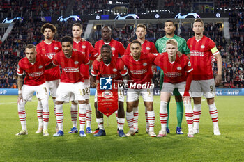 2023-10-03 - Team of PSV during the UEFA Champions League, Group B football match between PSV Eindhoven and Sevilla FC on October 3, 2023 at the Phillips Stadion in Eindhoven, Netherlands - FOOTBALL - CHAMPIONS LEAGUE - PSV EINDHOVEN V SEVILLA - UEFA CHAMPIONS LEAGUE - SOCCER