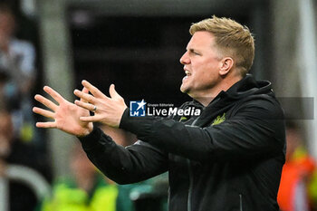 2023-10-04 - Eddie HOWE of Newcastle during the UEFA Champions League, Group F football match between Newcastle United FC and Paris Saint-Germain on October 4, 2023 at St James's Park in Newcastle upon Tyne, England - FOOTBALL - CHAMPIONS LEAGUE - NEWCASTLE V PARIS SG - UEFA CHAMPIONS LEAGUE - SOCCER