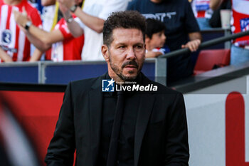 2023-10-04 - Diego Pablo Simeone, head coach of Atletico de Madrid during the UEFA Champions League, Group E football match between Atletico de Madrid and Feyenoord on October 4, 2023 at Civitas Metropolitano stadium in Madrid, Spain - FOOTBALL - CHAMPIONS LEAGUE - ATLETICO V FEYENOORD - UEFA CHAMPIONS LEAGUE - SOCCER