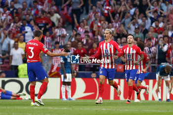 2023-10-04 - Antoine Griezmann of Atletico de Madrid celebrates a goal 2-2 during the UEFA Champions League, Group E football match between Atletico de Madrid and Feyenoord on October 4, 2023 at Civitas Metropolitano stadium in Madrid, Spain - FOOTBALL - CHAMPIONS LEAGUE - ATLETICO V FEYENOORD - UEFA CHAMPIONS LEAGUE - SOCCER