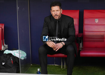 2023-10-04 - Coach Diego Simeone of Atletico de Madrid during the UEFA Champions League, Group E football match between Atletico de Madrid and Feyenoord on October 4, 2023 at Civitas Metropolitano stadium in Madrid, Spain - FOOTBALL - CHAMPIONS LEAGUE - ATLETICO V FEYENOORD - UEFA CHAMPIONS LEAGUE - SOCCER