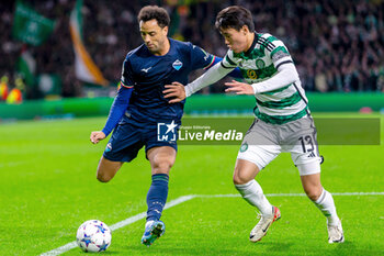 2023-10-04 - Filipe Anderson Pereira Gomes of SS Lazio and Hyunjun Yang of Celtic during the UEFA Champions League, Group E football match between Celtic and SS Lazio on 4 October 2023 at Celtic Park in Glasgow, Scotland - FOOTBALL - CHAMPIONS LEAGUE - CELTIC V LAZIO - UEFA CHAMPIONS LEAGUE - SOCCER