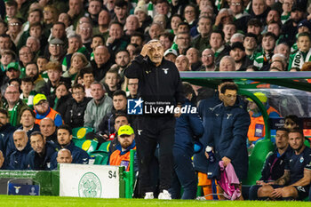 2023-10-04 - SS Lazio Head Coach, Maurizio Sarri during the UEFA Champions League, Group E football match between Celtic and SS Lazio on 4 October 2023 at Celtic Park in Glasgow, Scotland - FOOTBALL - CHAMPIONS LEAGUE - CELTIC V LAZIO - UEFA CHAMPIONS LEAGUE - SOCCER