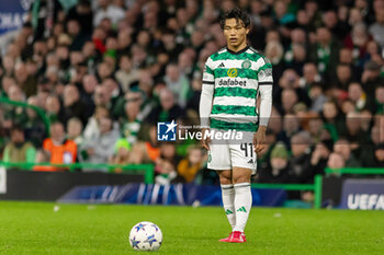 2023-10-04 - Reo Hatate of Celtic during the UEFA Champions League, Group E football match between Celtic and SS Lazio on 4 October 2023 at Celtic Park in Glasgow, Scotland - FOOTBALL - CHAMPIONS LEAGUE - CELTIC V LAZIO - UEFA CHAMPIONS LEAGUE - SOCCER