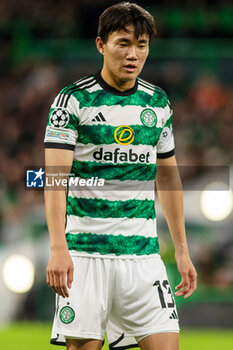 04/10/2023 - Hyunjun Yang of Celtic during the UEFA Champions League, Group E football match between Celtic and SS Lazio on 4 October 2023 at Celtic Park in Glasgow, Scotland - FOOTBALL - CHAMPIONS LEAGUE - CELTIC V LAZIO - UEFA CHAMPIONS LEAGUE - CALCIO