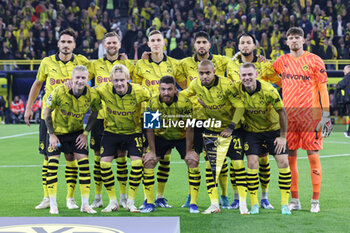 2023-10-04 - Team of Borussia Dortmund during the UEFA Champions League, Group F football match between Borussia Dortmund and AC Milan on October 4, 2023 at Signal Iduna Park in Dortmund, Germany - FOOTBALL - CHAMPIONS LEAGUE - DORTMUND V MILAN - UEFA CHAMPIONS LEAGUE - SOCCER