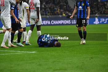 2023-10-24 - Davide Frattesi of FC Inter during the UEFA Champions League match between Inter FC Internazionale and FC Salzburg , on October 24, 2023, at Giuseppe Meazza San Siro Siro stadium in Milan, Italy. Photo Tiziano Ballabio - INTER - FC INTERNAZIONALE VS FC SALZBURG - UEFA CHAMPIONS LEAGUE - SOCCER
