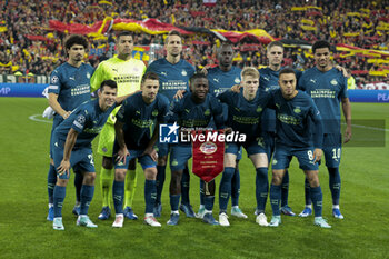 2023-10-24 - Team RC Lens poses before the UEFA Champions League, Group B football match between RC Lens (RCL) and PSV Eindhoven on October 24, 2023 at Stade Bollaert-Delelis in Lens, France - FOOTBALL - CHAMPIONS LEAGUE - LENS V PSV - UEFA CHAMPIONS LEAGUE - SOCCER