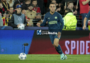 2023-10-24 - Sergino Dest of PSV Eindhoven during the UEFA Champions League, Group B football match between RC Lens (RCL) and PSV Eindhoven on October 24, 2023 at Stade Bollaert-Delelis in Lens, France - FOOTBALL - CHAMPIONS LEAGUE - LENS V PSV - UEFA CHAMPIONS LEAGUE - SOCCER