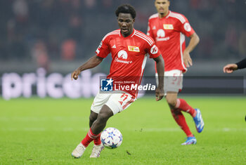 2023-10-24 - David Datro Fofana of Union Berlin during the UEFA Champions League, Group C football match between Union Berlin and SSC Napoli on October 24, 2023 at Olympiastadion in Berlin, Germany - FOOTBALL - CHAMPIONS LEAGUE - UNION BERLIN V NAPOLI - UEFA CHAMPIONS LEAGUE - SOCCER