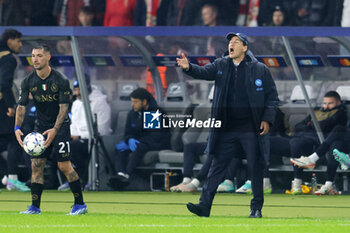 2023-10-24 - Coach Rudi Garcia of Napoli during the UEFA Champions League, Group C football match between Union Berlin and SSC Napoli on October 24, 2023 at Olympiastadion in Berlin, Germany - FOOTBALL - CHAMPIONS LEAGUE - UNION BERLIN V NAPOLI - UEFA CHAMPIONS LEAGUE - SOCCER