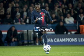 2023-10-25 - Ousmane Dembele of PSG during the UEFA Champions League, Group F football match between Paris Saint-Germain and AC Milan on October 25, 2023 at Parc des Princes stadium in Paris, France - FOOTBALL - CHAMPIONS LEAGUE - PARIS SG V MILAN - UEFA CHAMPIONS LEAGUE - SOCCER