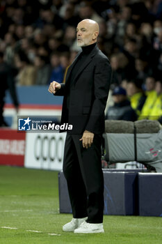 2023-10-25 - Coach of AC Milan Stefano Paoli during the UEFA Champions League, Group F football match between Paris Saint-Germain and AC Milan on October 25, 2023 at Parc des Princes stadium in Paris, France - FOOTBALL - CHAMPIONS LEAGUE - PARIS SG V MILAN - UEFA CHAMPIONS LEAGUE - SOCCER