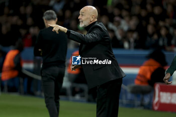 2023-10-25 - Coach of AC Milan Stefano Paoli during the UEFA Champions League, Group F football match between Paris Saint-Germain and AC Milan on October 25, 2023 at Parc des Princes stadium in Paris, France - FOOTBALL - CHAMPIONS LEAGUE - PARIS SG V MILAN - UEFA CHAMPIONS LEAGUE - SOCCER