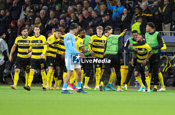 2023-10-26 - Meschack Elia (15) of Young Boys scores a goal and celebrates 1-1 during the UEFA Champions League, Group G football match between BSC Young Boys and Manchester City on 25 October 2023 at Stade de Suisse in Bern, Switzerland - FOOTBALL - CHAMPIONS LEAGUE - YOUNG BOYS V MANCHESTER CITY - UEFA CHAMPIONS LEAGUE - SOCCER