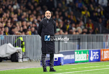 2023-10-26 - Pep Guardiola Manager of Manchester City during the UEFA Champions League, Group G football match between BSC Young Boys and Manchester City on 25 October 2023 at Stade de Suisse in Bern, Switzerland - FOOTBALL - CHAMPIONS LEAGUE - YOUNG BOYS V MANCHESTER CITY - UEFA CHAMPIONS LEAGUE - SOCCER