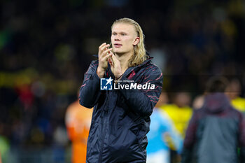 2023-10-26 - Erling Haaland (9) of Manchester City at full time during the UEFA Champions League, Group G football match between BSC Young Boys and Manchester City on 25 October 2023 at Stade de Suisse in Bern, Switzerland - FOOTBALL - CHAMPIONS LEAGUE - YOUNG BOYS V MANCHESTER CITY - UEFA CHAMPIONS LEAGUE - SOCCER