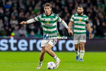 2023-10-25 - Matt O'Riley of Celtic during the UEFA Champions League, Group E football match between Celtic and Atletico Madrid on 25 October 2023 at Celtic Park in Glasgow, Scotland - FOOTBALL - CHAMPIONS LEAGUE - CELTIC V ATLETICO MADRID - UEFA CHAMPIONS LEAGUE - SOCCER