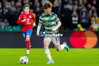 2023-10-25 - Kyogo Furuhashi of Celtic during the UEFA Champions League, Group E football match between Celtic and Atletico Madrid on 25 October 2023 at Celtic Park in Glasgow, Scotland - FOOTBALL - CHAMPIONS LEAGUE - CELTIC V ATLETICO MADRID - UEFA CHAMPIONS LEAGUE - SOCCER