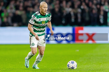 2023-10-25 - Daizen Maeda of Celtic during the UEFA Champions League, Group E football match between Celtic and Atletico Madrid on 25 October 2023 at Celtic Park in Glasgow, Scotland - FOOTBALL - CHAMPIONS LEAGUE - CELTIC V ATLETICO MADRID - UEFA CHAMPIONS LEAGUE - SOCCER