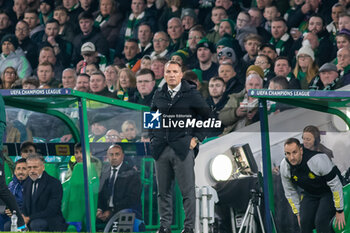 2023-10-25 - Celtic FC Manager, Brendan Rogers during the UEFA Champions League, Group E football match between Celtic and Atletico Madrid on 25 October 2023 at Celtic Park in Glasgow, Scotland - FOOTBALL - CHAMPIONS LEAGUE - CELTIC V ATLETICO MADRID - UEFA CHAMPIONS LEAGUE - SOCCER