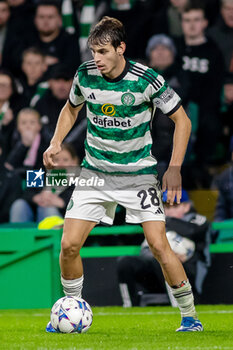 2023-10-25 - Paulo Bernardo of Celtic during the UEFA Champions League, Group E football match between Celtic and Atletico Madrid on 25 October 2023 at Celtic Park in Glasgow, Scotland - FOOTBALL - CHAMPIONS LEAGUE - CELTIC V ATLETICO MADRID - UEFA CHAMPIONS LEAGUE - SOCCER