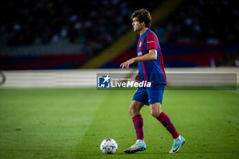 2023-10-25 - Marcos Alonso of FC Barcelona during the UEFA Champions League, Group H football match between FC Barcelona and Shakhtar Donetsk on October 25, 2023 at Estadio Olimpico de Montjuic in Barcelona, Spain - FOOTBALL - CHAMPIONS LEAGUE - FC BARCELONA V SHAKHTAR DONETSK - UEFA CHAMPIONS LEAGUE - SOCCER