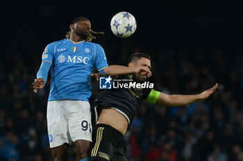 2023-11-08 - Zambo Anguissa of SSC Napoli competes for the ball with Paul Jaeckel of FC Union Berlino during the Uefa Champions League between SSC Napoli vs FC Union Berlin at Diego Armando Maradona Stadium - SSC NAPOLI VS FC UNION BERLIN - UEFA CHAMPIONS LEAGUE - SOCCER
