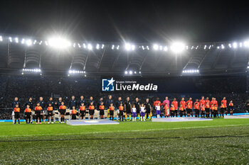 2023-11-07 - Line up during the UEFA Champions League 2023-2024 football match between SS Lazio and Feyenoord at the Olympic Stadium in Rome on November 07, 2023. - SS LAZIO VS FEYENOORD - UEFA CHAMPIONS LEAGUE - SOCCER