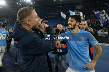 2023-11-07 - Luis Alberto (SS Lazio); and Ciro Immobile (SS Lazio);  during the UEFA Champions League 2023-2024 football match between SS Lazio and Feyenoord at the Olympic Stadium in Rome on November 07, 2023. - SS LAZIO VS FEYENOORD - UEFA CHAMPIONS LEAGUE - SOCCER