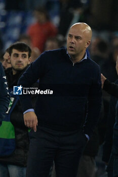 2023-11-07 - Arne Slot coach (Feyenoord);  during the UEFA Champions League 2023-2024 football match between SS Lazio and Feyenoord at the Olympic Stadium in Rome on November 07, 2023. - SS LAZIO VS FEYENOORD - UEFA CHAMPIONS LEAGUE - SOCCER