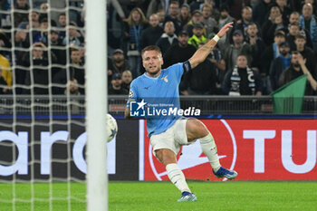2023-11-07 - Ciro Immobile (SS Lazio);  goal 1-0 during the UEFA Champions League 2023-2024 football match between SS Lazio and Feyenoord at the Olympic Stadium in Rome on November 07, 2023. - SS LAZIO VS FEYENOORD - UEFA CHAMPIONS LEAGUE - SOCCER