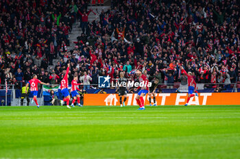 2023-11-07 - Atletico Madrid players celebrate Antoine Griezmann first goal during the football match of Uefa Champions League between Atletico Madrid vs Celtic played at Civitas Metropolitano stadium on November 07, 2023 in Madrid, Spain - ATLETICO MADRID VS CELTIC - UEFA CHAMPIONS LEAGUE - SOCCER