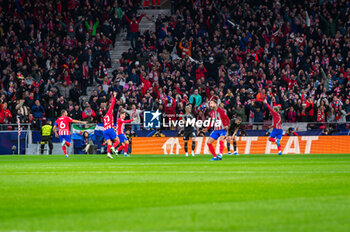 2023-11-07 - Atletico Madrid players celebrate Antoine Griezmann first goal during the football match of Uefa Champions League between Atletico Madrid vs Celtic played at Civitas Metropolitano stadium on November 07, 2023 in Madrid, Spain - ATLETICO MADRID VS CELTIC - UEFA CHAMPIONS LEAGUE - SOCCER