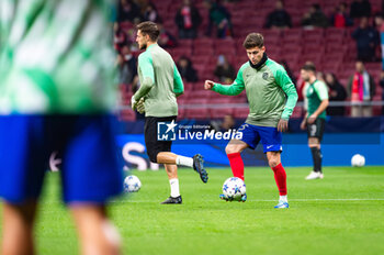 2023-11-07 - Pablo Riquelme (Atletico Madrid) warm up before the football match of Uefa Champions League between Atletico Madrid vs Celtic played at Civitas Metropolitano stadium on November 07, 2023 in Madrid, Spain - ATLETICO MADRID VS CELTIC - UEFA CHAMPIONS LEAGUE - SOCCER