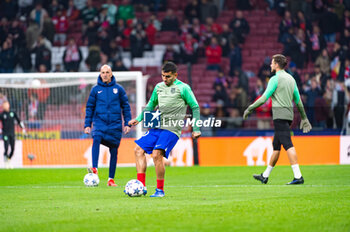 2023-11-07 - Angel Correa (Atletico Madrid) warm up before the football match of Uefa Champions League between Atletico Madrid vs Celtic played at Civitas Metropolitano stadium on November 07, 2023 in Madrid, Spain - ATLETICO MADRID VS CELTIC - UEFA CHAMPIONS LEAGUE - SOCCER