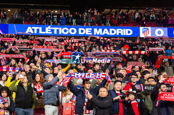 2023-11-07 - Atletico Madrid fans before the football match of Uefa Champions League between Atletico Madrid vs Celtic played at Civitas Metropolitano stadium on November 07, 2023 in Madrid, Spain - ATLETICO MADRID VS CELTIC - UEFA CHAMPIONS LEAGUE - SOCCER