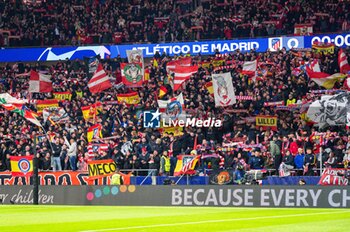 2023-11-07 - Atletico Madrid fans before the football match of Uefa Champions League between Atletico Madrid vs Celtic played at Civitas Metropolitano stadium on November 07, 2023 in Madrid, Spain - ATLETICO MADRID VS CELTIC - UEFA CHAMPIONS LEAGUE - SOCCER