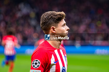 2023-11-07 - Pablo Riquelme (Atletico Madrid) before the football match of Uefa Champions League between Atletico Madrid vs Celtic played at Civitas Metropolitano stadium on November 07, 2023 in Madrid, Spain - ATLETICO MADRID VS CELTIC - UEFA CHAMPIONS LEAGUE - SOCCER