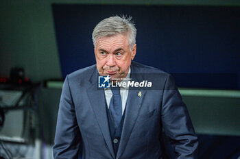 2023-11-08 - Carlo Ancelotti (Real Madrid) before the football match of Uefa Champions League between Real Madrid vs Braga played at Bernabeu stadium on November 08, 2023 in Madrid, Spain - REAL MADRID VS BRAGA - UEFA CHAMPIONS LEAGUE - SOCCER