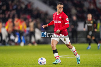 2023-11-08 - Sergino Dest of PSV during the UEFA Champions League, Group B football match between PSV and RC Lens on November 8, 2023 at Philips Stadion in Eindhoven, Netherlands - FOOTBALL - CHAMPIONS LEAGUE - PSV V LENS - UEFA CHAMPIONS LEAGUE - SOCCER