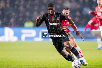 2023-11-08 - Kevin Danso of RC Lens during the UEFA Champions League, Group B football match between PSV and RC Lens on November 8, 2023 at Philips Stadion in Eindhoven, Netherlands - FOOTBALL - CHAMPIONS LEAGUE - PSV V LENS - UEFA CHAMPIONS LEAGUE - SOCCER