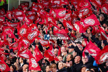 2023-11-08 - Fans of PSV during the UEFA Champions League, Group B football match between PSV and RC Lens on November 8, 2023 at Philips Stadion in Eindhoven, Netherlands - FOOTBALL - CHAMPIONS LEAGUE - PSV V LENS - UEFA CHAMPIONS LEAGUE - SOCCER
