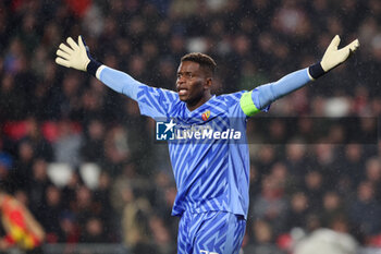 2023-11-08 - Goalkeeper Brice Samba of RC Lens during the UEFA Champions League, Group B football match between PSV and RC Lens on November 8, 2023 at Philips Stadion in Eindhoven, Netherlands - FOOTBALL - CHAMPIONS LEAGUE - PSV V LENS - UEFA CHAMPIONS LEAGUE - SOCCER