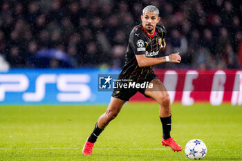 2023-11-08 - Facundo Medina of RC Lens during the UEFA Champions League, Group B football match between PSV and RC Lens on November 8, 2023 at Philips Stadion in Eindhoven, Netherlands - FOOTBALL - CHAMPIONS LEAGUE - PSV V LENS - UEFA CHAMPIONS LEAGUE - SOCCER