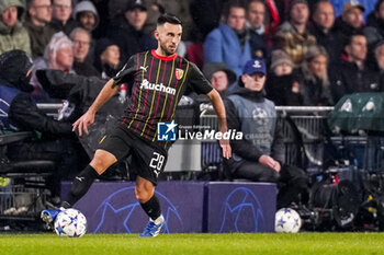 2023-11-08 - Adrien Thomasson of RC Lens during the UEFA Champions League, Group B football match between PSV and RC Lens on November 8, 2023 at Philips Stadion in Eindhoven, Netherlands - FOOTBALL - CHAMPIONS LEAGUE - PSV V LENS - UEFA CHAMPIONS LEAGUE - SOCCER