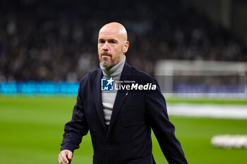2023-11-08 - Erik ten Hag Manager of Manchester United during the UEFA Champions League, Group A football match between FC Copenhagen and Manchester United on 8 November 2023 at Parken Stadium in Copenhagen, Denmark - FOOTBALL - CHAMPIONS LEAGUE - COPENHAGEN V MANCHESTER UNITED - UEFA CHAMPIONS LEAGUE - SOCCER