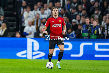 2023-11-08 - Diogo Dalot (20) of Manchester United during the UEFA Champions League, Group A football match between FC Copenhagen and Manchester United on 8 November 2023 at Parken Stadium in Copenhagen, Denmark - FOOTBALL - CHAMPIONS LEAGUE - COPENHAGEN V MANCHESTER UNITED - UEFA CHAMPIONS LEAGUE - SOCCER
